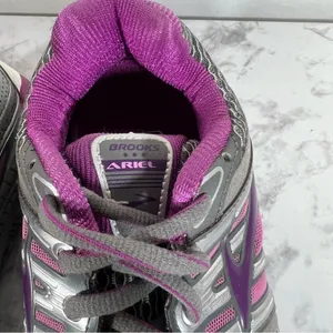 Brooks Ariel 14 Women's Shoe Purple and Silver Size 6 #958 thumbnail 3