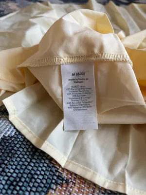 Butter Yellow Pleated Active Skort thumbnail 7