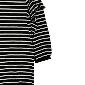 Gap T-Shirt Dress Size XS Black White Striped Womens Blended Fabric‎ LS Pullover thumbnail 3