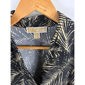 Michael Kors Tropical Print Long Sleeve Button Down Shirt Size Small thumbnail 3