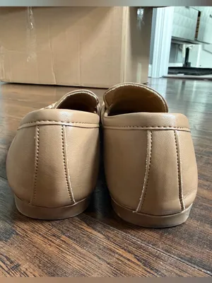 Journee Collection Women's Camel Loafers with Gold Bit thumbnail 4