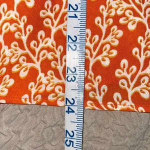 LOFT‎ Tank Top Orange Pattern Ruffle Size Medium Petite New thumbnail 9
