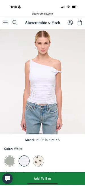 Abercrombie Asymmetrical Top One-Shoulder thumbnail 2