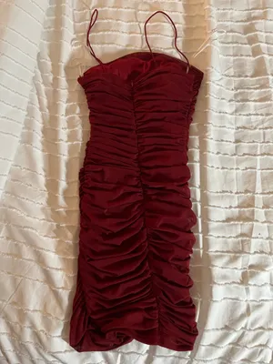 Princess Polly Burgundy Mini Dress thumbnail 3