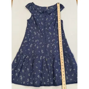 Free People x Revolve Beasley Mini Dress Womens XS Navy Floral Twee Coquette thumbnail 6