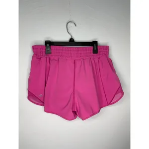 Lululemon Hotty Hot Running Shorts SZ 8 Pink 2.5" Lined Swift Fabric thumbnail 2
