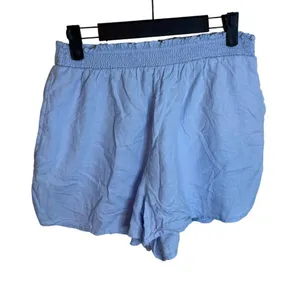 Aerie Baby Blue Linen Pull On Shorts thumbnail 1
