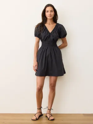 Marine Layer Emery‎ Poplin Mini Dress Black Size XL thumbnail 4