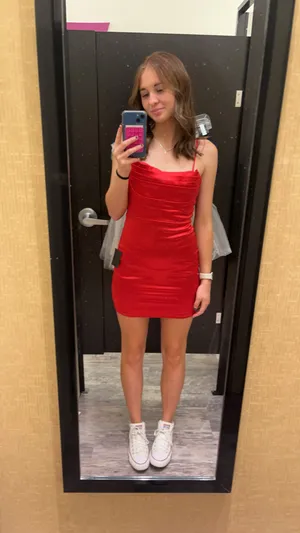 Red Lulus Dress Bodycon Mini thumbnail 4