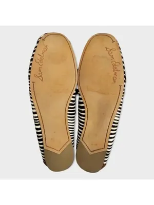 Sam Edelman Aurora Leather Zebra Animal Print Cow Hair Tassel Loafers Sz 7.5M thumbnail 11