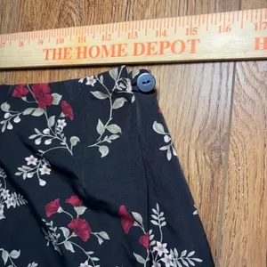 Vintage 90's Floral Size 6 Maxi Wrap Skirt Whimsigoth‎ Romantic Fairy Grunge thumbnail 5