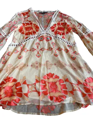 For Love And Lemons Barcelona Mini Dress Embroidered Rare Boho Size XS Women's thumbnail 7