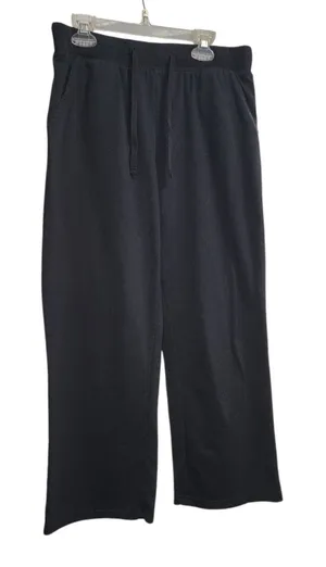 Black Lounge Pants Wide Leg Comfy Drawstring Casual‎ Womens Size Unknown thumbnail 1