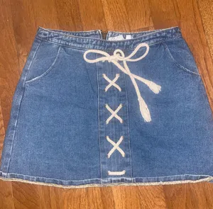 Tie Up Denim Skirt thumbnail 1
