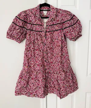 Anthropologie Maeve The Leandra Shirred Yoke Button Front Mini Dress, Size S thumbnail 7