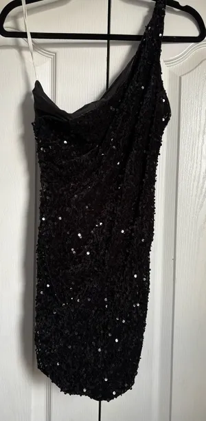 Black Sequin Amazon Dress thumbnail 1