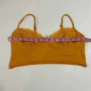 Princess Polly Mustard Lace Trim Bralette Top Size 6 US / AU 10 thumbnail 5