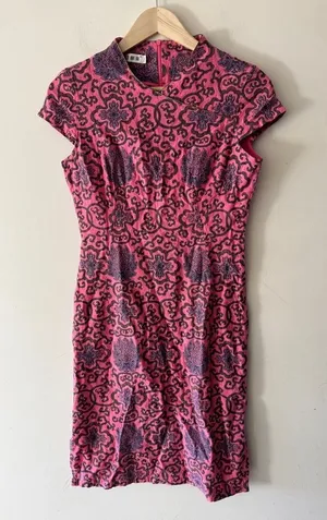 Yifei Stunning Pink Cap Sleeve Traditional Asian‎ Inspired Dress thumbnail 1