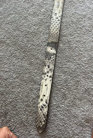 Snakeskin Italian Belt thumbnail 5