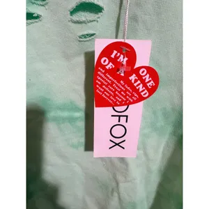 Wildfox Distressed Tie Dye Sweatshirt Womens L Mint Green NWT thumbnail 6