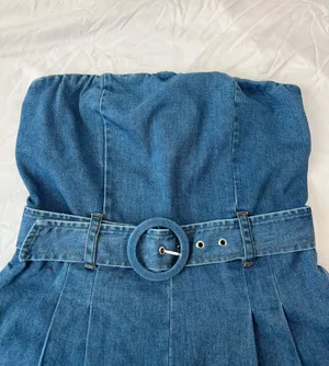 Ruby and Jenna - Olivaceous Denim Romper thumbnail 7