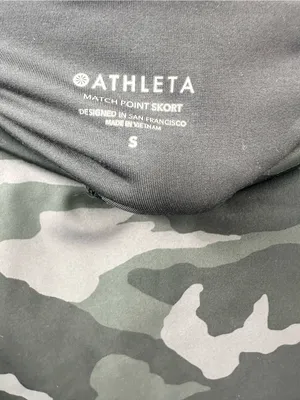 Athleta Women’s Camo Match Point Black Gray Skort Size Small thumbnail 6