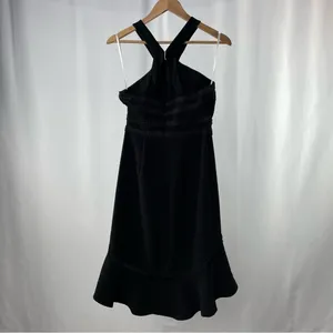 Foxiedox Aviana High Low Halter‎ Dress in Black Size Extra Small thumbnail 4