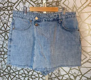 💛BLANKNYC Denim Cross Over Wrap Skirt, Size 29 thumbnail 1