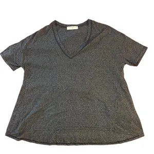 Project Social T x Urban Outfitters T-Shirt Womens Medium Heather Gray‎ V-Neck thumbnail 2