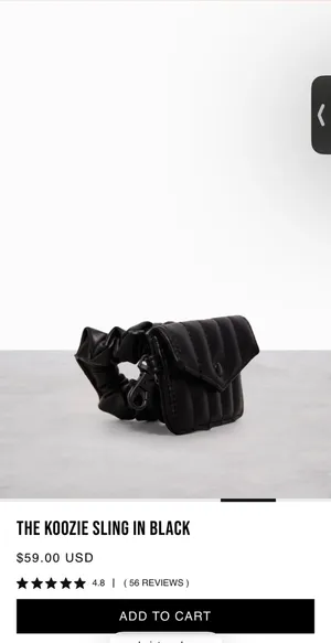 NWT BEIS the Koozie Sling in black thumbnail 4