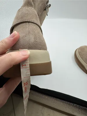 Free People Bodhi Harness Sneaker Bootie Moon Rock Suede Size 9.5 fall autumn thumbnail 7