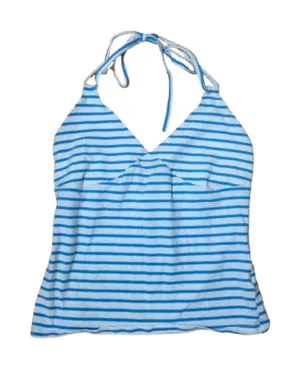 WILD FABLE Nautical Stripe Coastal Halter Neck Tank Top Size XS thumbnail 1