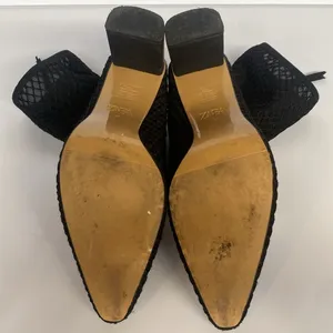 Zara Whimsigoth Mesh Heeled Zip up Booties Black Size 39 US 8.5 thumbnail 10
