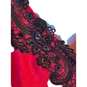 VTG Y2K Victoria's Secret Gold Label Hot Pink & Black Slip Dress Sz S thumbnail 4