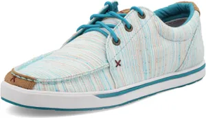 Twisted X Hooey Loper Sneakers Low Round Toe Moisture Wicking Striped Blue 8.5M thumbnail 1