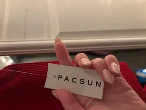 Red ribbed pacsun crop tshirt  thumbnail 4