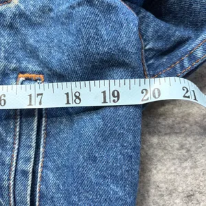 Vintage Chic Denim Trucker‎ Jacket Medium Wash Blue Cotton Womens Size Small thumbnail 3