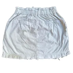 Zara Green Paperbag Waist Mini Skirt Medium Distressed Casual Cottagecore thumbnail 2