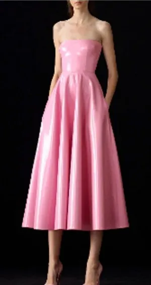 NWOT ALex Perry Powell vinyl dress thumbnail 1
