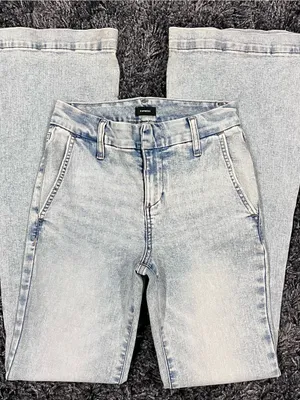 🌸EXPRESS 70’S FLARE MID RISE JEANS SIZE SMALL 🌸 thumbnail 2