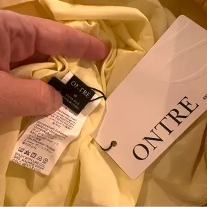 New Ontre Maxi Shirtdress Sz M Butter Yellow Dress Short Sleeves thumbnail 8