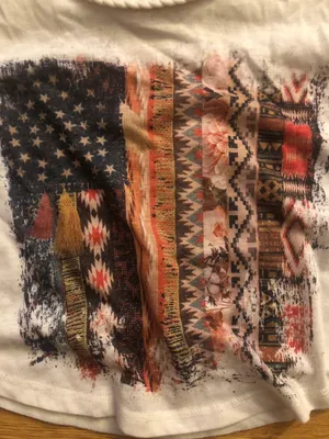 American Flag Tank Top White Size L thumbnail 2