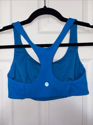 Lululemon Wunder Train Sports Bra Size 8 Poolside Blue thumbnail 5