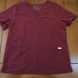 Figs casma maroon scrub top xl women thumbnail 1
