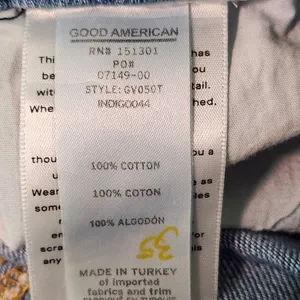 Good American Cropped Straight Leg Jeans Size 4 Good American Distressed Denim thumbnail 8