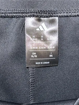 Adidas Women’s Black Wide Leg Pants XL NWT High Rise Zip Pockets JY9046 thumbnail 6