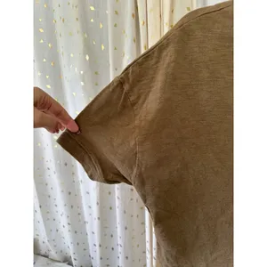 Madewell Rustic 100% Cotton Jersey Raw-Edge Henley Cropped Short Sleeve Tee M thumbnail 4
