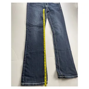 Miss Chic Women's Blue Denim Low-Rise Bootcut Jeans Size 9 thumbnail 2