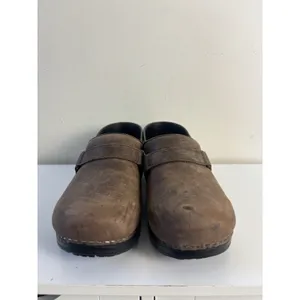 Abeo Bio System Eve Brown Leather Clogs Sz 9 N Slip Resistant Rubber Sole thumbnail 4