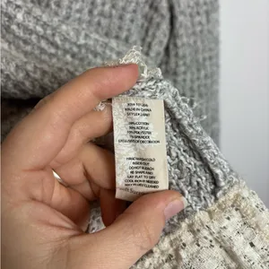 Soft Surroundings Gray Knit Soft Spoken Sweater Tunic With Lace Hem thumbnail 8